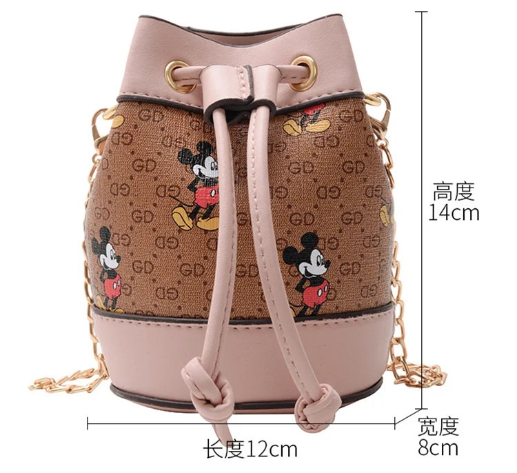 

2021 new girl cute Mickey Mouse print mobile phone bag shoulder bag, As is shown