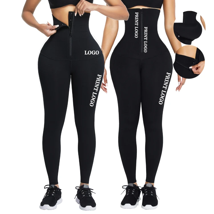 

Logo Service 2 In Wiat Trimmer Tummy Control High Waist Butt Lift Leggings Custom Wais Trainer Legginsg, As shown