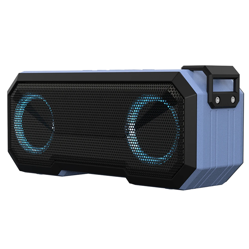 

X8 Waterproof IPX7 Portable Speaker Wireless BT Speakers LED FM AUX TF 12 Hours Play Time Subwoofer Double Horn 3000mAh Battery, Black, green, blue, gray, red
