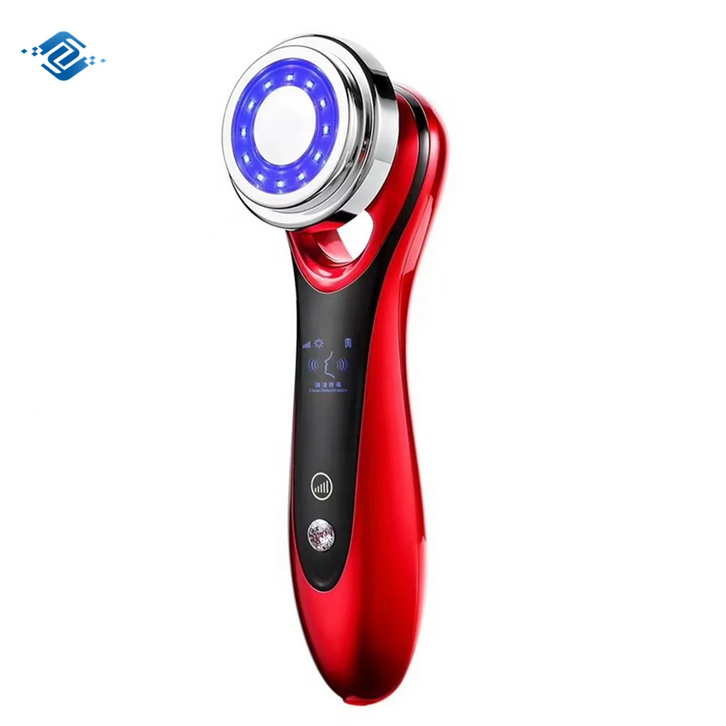 

High Quality Professional Product Warm Hot Cold Portable Five In One Newest 2020 New Facial Massager