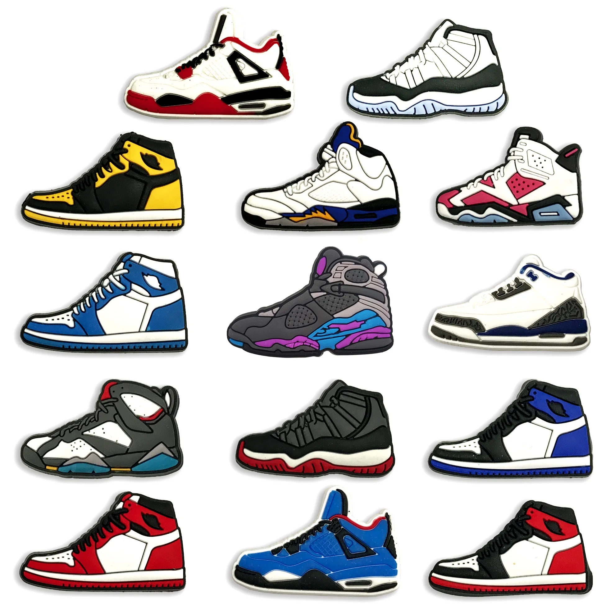 

New Sports Shoes Air Dunk Available Promotional Croc Charm Cartoon PVC Shoes decoration for Croc Clog, Picture