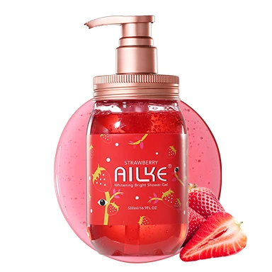 

Whitening Skin 500 ml Smell Good Strawberry Perfumed Shower Gel Moisturizing Body Wash for Women