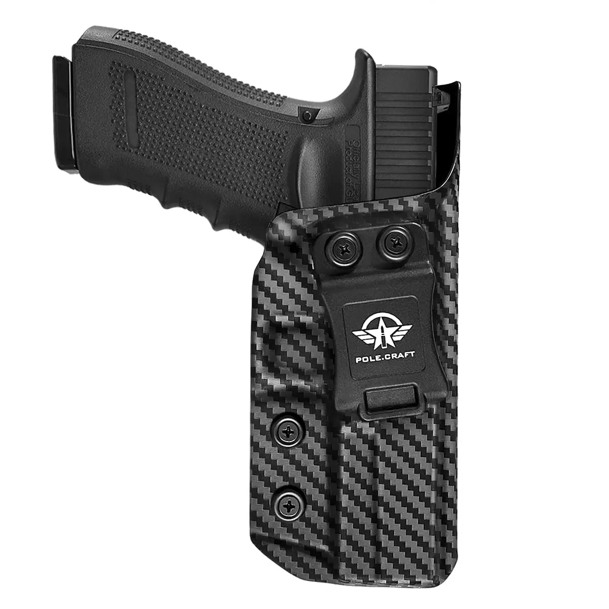 

Glock 17 Holster, IWB Kydex Holster Custom Fit: Glock 17 22 31 (Gen 1-5) Pistol - Inside Waistband Concealed Carry
