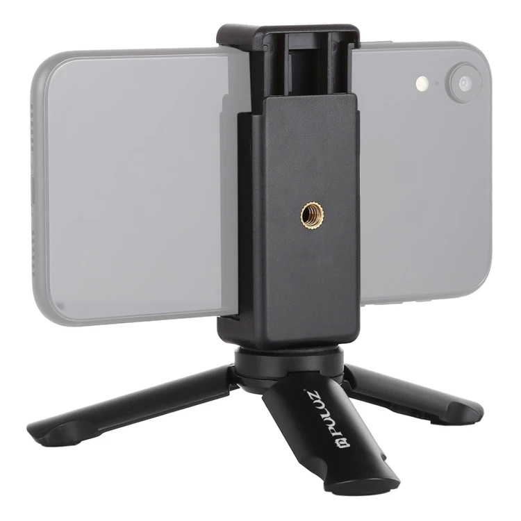 

Fast Shipping PULUZ Mini Tripod + Phone Clamp Bracket, Mobile Phone Holder for Most Mobile Phone, Black