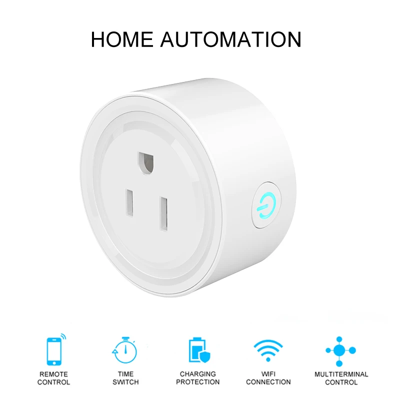 
Best selling US Smart Plug Socket 16A Wifi Smart Socket APP Control Tuya Smart Life Plug Works with Amazon Alexa google home 