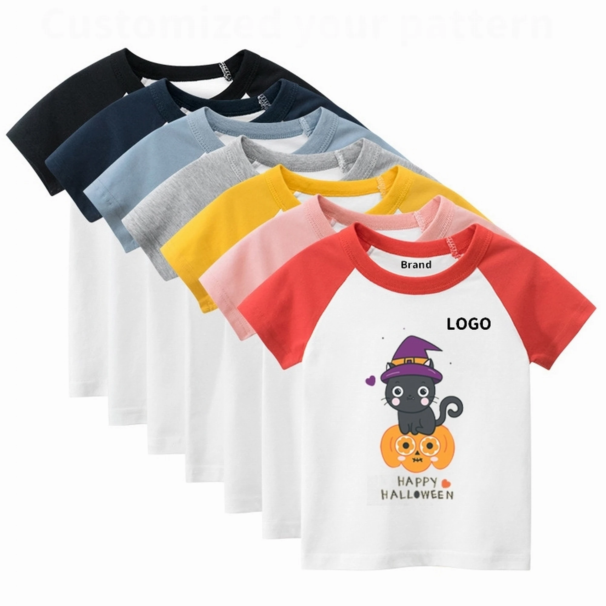 

Boys In Bulk Oversized Plain Cartoon Lovely Printing 100% Cotton Sweatshirt T Shirt Baby Girl Tshirt