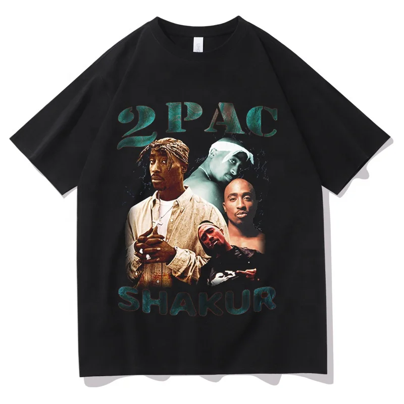 

Wholesale 2pac Travis Scott Juice Wrld Customized Printing Round Neck Hip Hop Clothes Plus Size Men Graphic Tees Shirt, Black white army green purple yellow