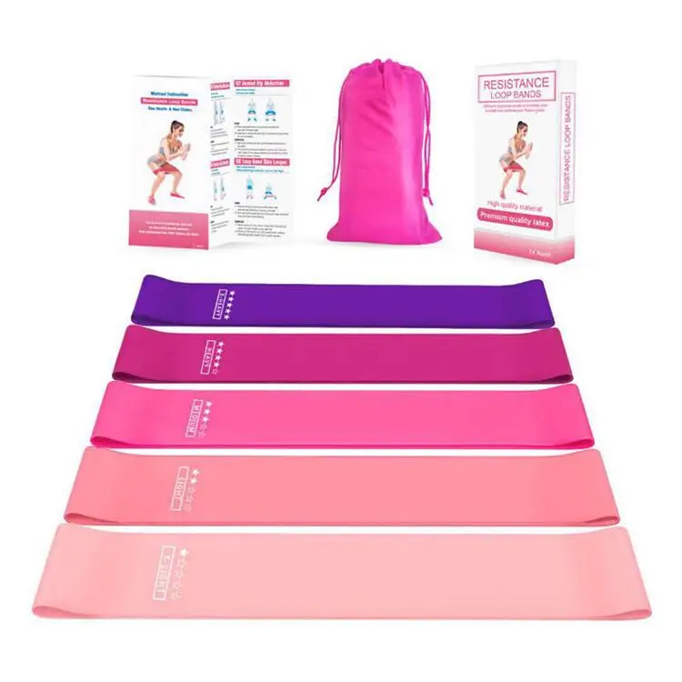 

Hot Selling Elastic Post Fitness Elastic Silicone Elastic Band Tension Machine, Pink