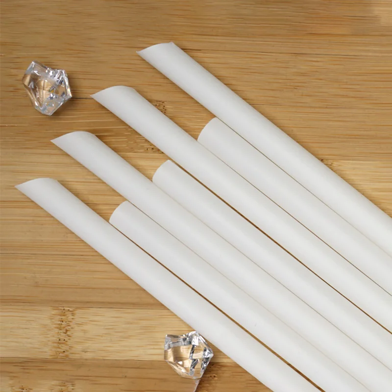 Eco-Friendly Biodegradable Disposable Straws Thick PLA Material Individually Wrapped Party Use BPA Free & Recyclable