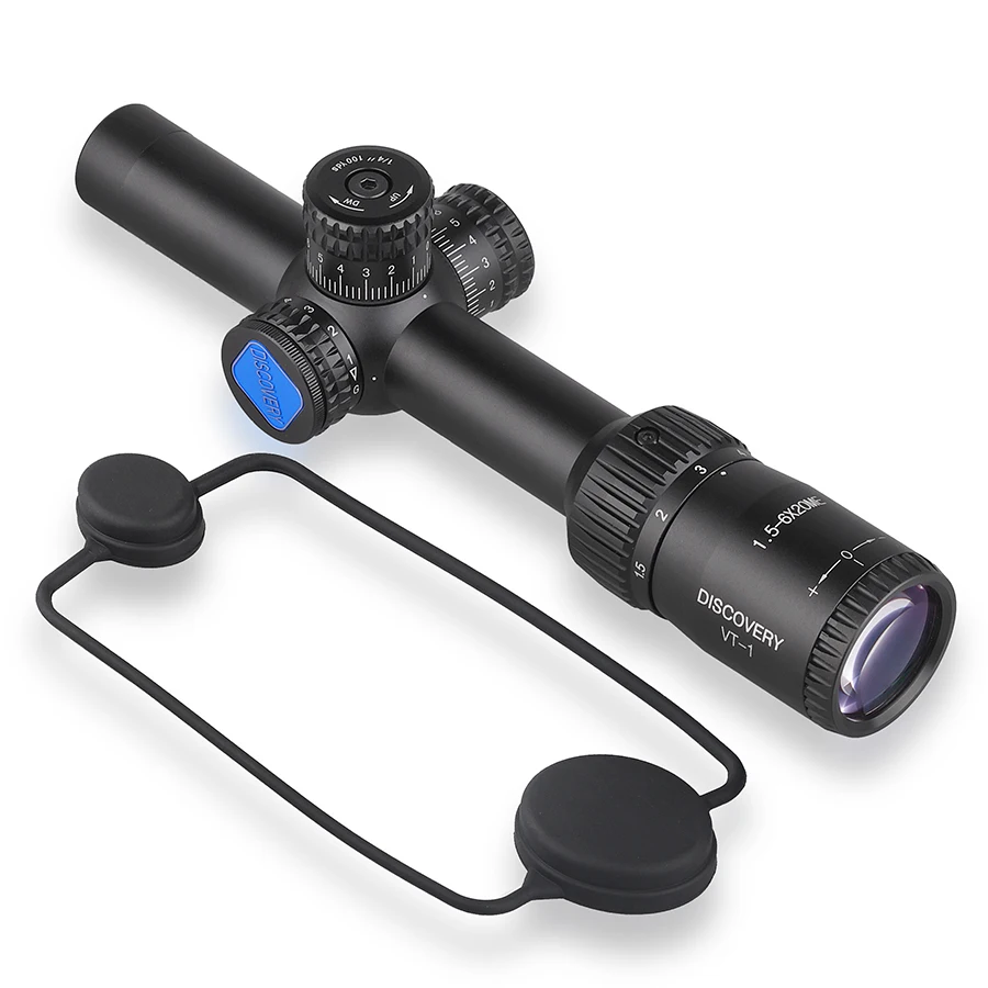 

Discover Scope Tactical Riflescope VT-1 1.5-6x20ME 1/2 Mil Dot Reticle Fixed Parallax Adjustment