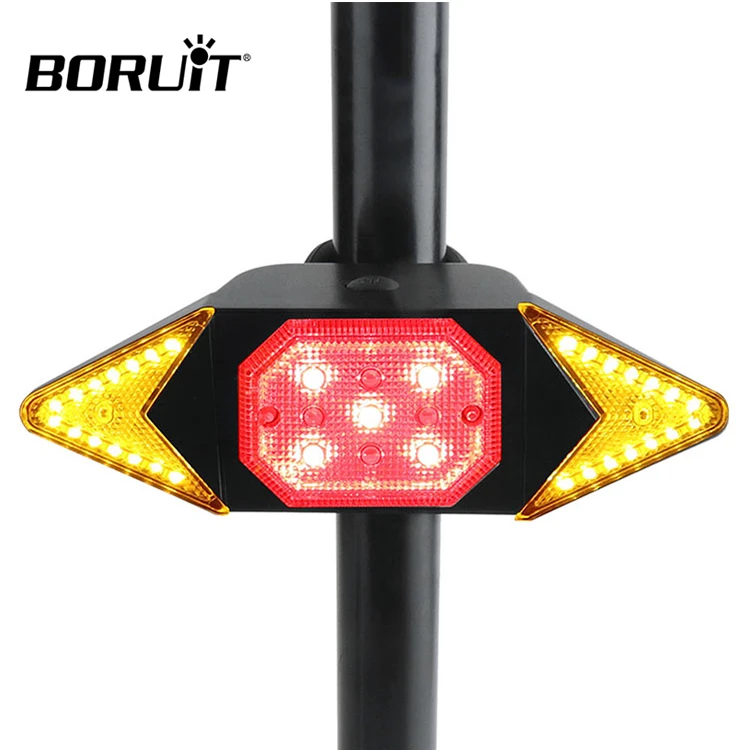 

BORUiT Bicycle Tail Light USB Rechargeable Waterproof LED bicycle light set with Remote Control