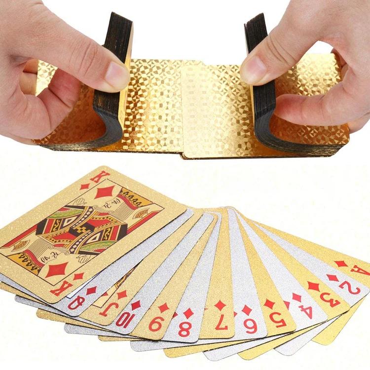 

High Quality Card Game Printing Custom Paper 24k Gold Playing Cards