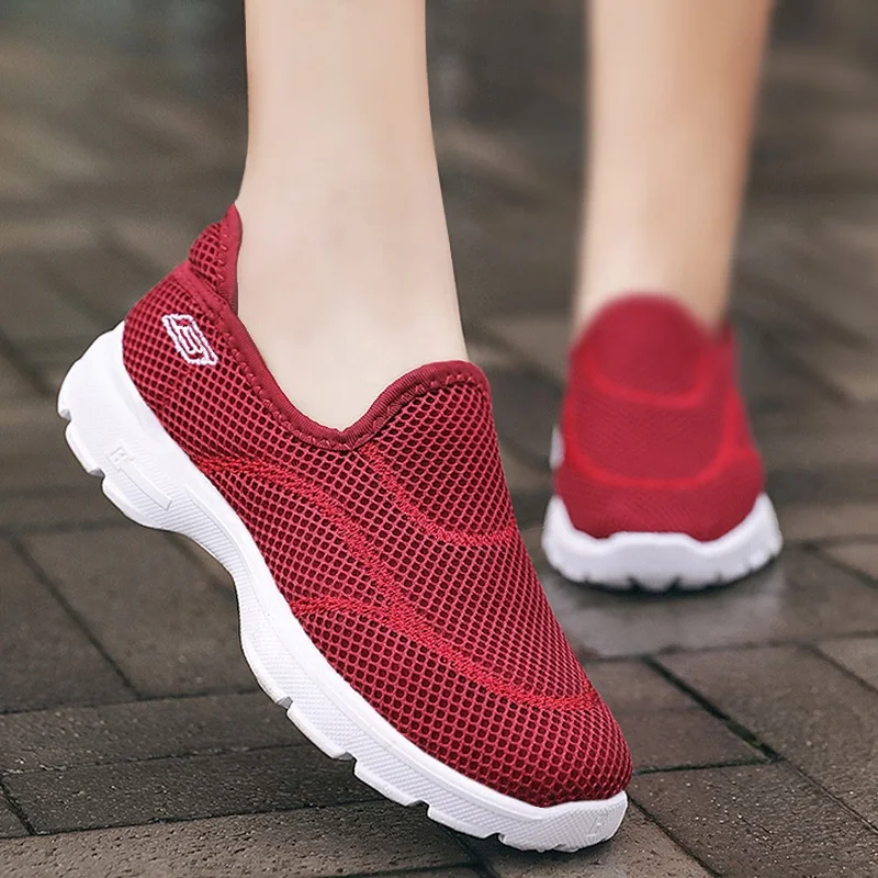 

B11W Slip on mesh breathable sneakers womens loafers custom women shoes fashion basketball shoes sneakers women