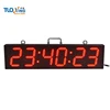 6 inch 6 digits led sports timing timer outdoor countdown marathon klok