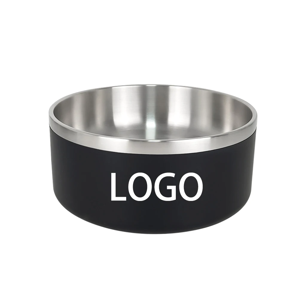 

Customized logo Durable Stainless Steel Cat Dog Feed Bowl Pet Food Bowl Dish