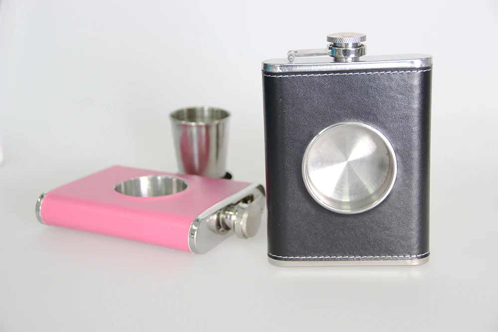 Shot Flask Stainless Steel 8 Oz Hip Flask Built In Collapsible 2 Oz Shot Glass And Flask Funnel