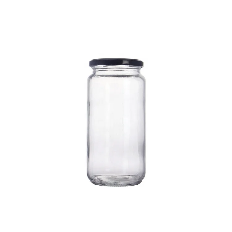 

Hot Sale Empty Round 1L Food Storage Container Honey Jar 1000ml For Pickle Jam Sauce, Clear