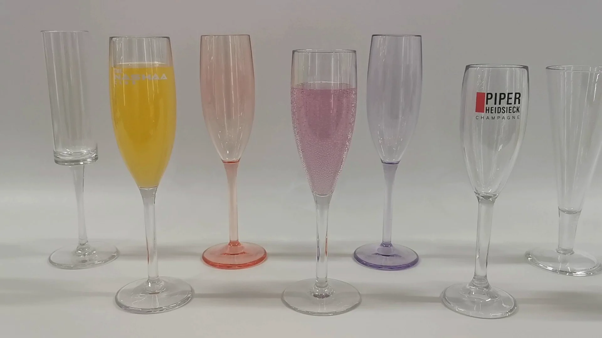 28cl 9oz Cheap Champagne Glasses Plastic Tulip Glass Unbreakable