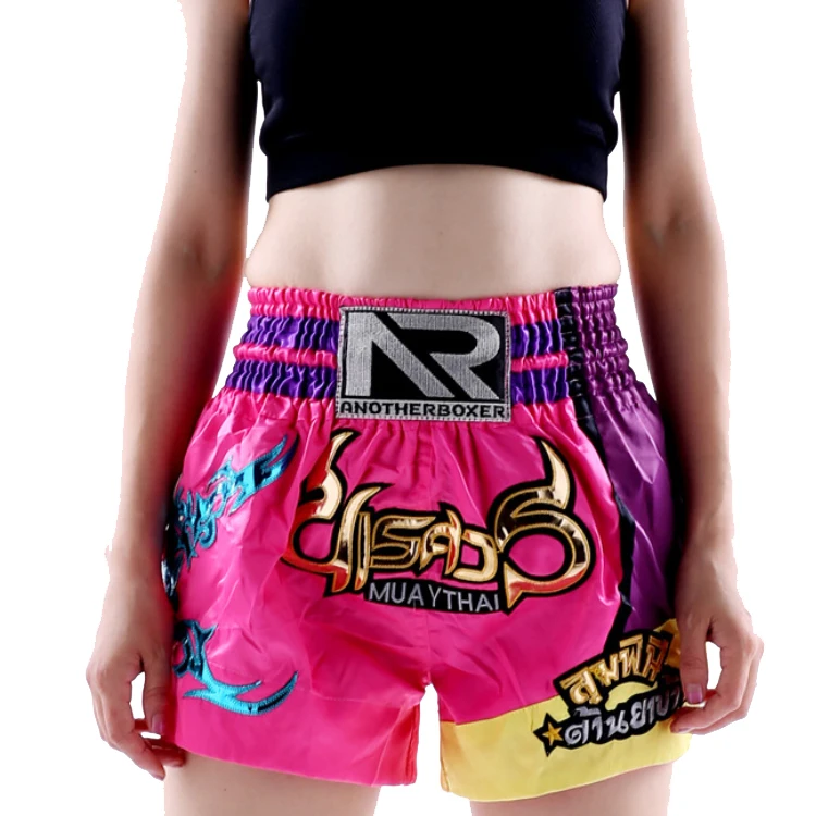 

Quick Dry made by polyester full sublimation printed Custom Made kickboxing short fight combat Muay Thai Shorts for kid adult, Customized color