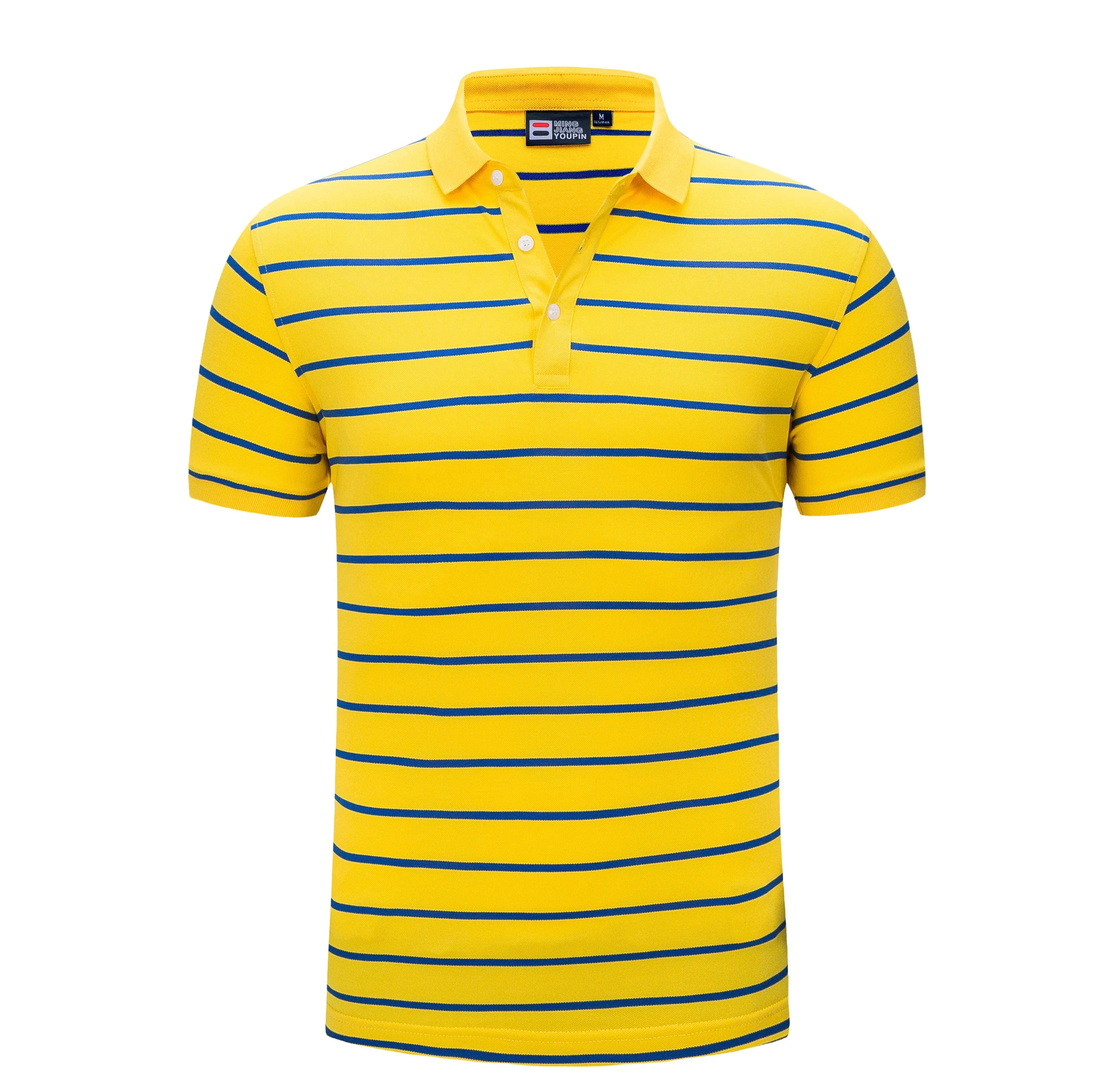 

polo men 100% cotton stripe polo t shirt custom logo embroidery polo shirt