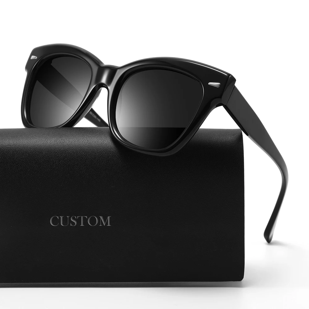 

2023 Wholesale Customized Acetate Frame Polarized TAC Lenses Sunglasses Mens Women Outdoor Ready Stock Sunglasses