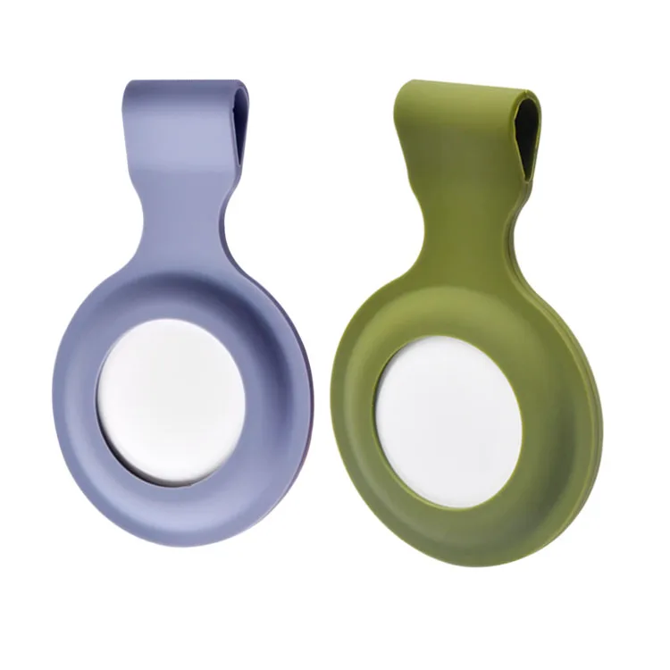 

Anti Lost Pets GPS Locator Tracker Metal Key Chain Hooks OEM Custom Soft Leather Silicone Cases Covers Holders For Apple Airtags, Black orange white red clear, can be custom