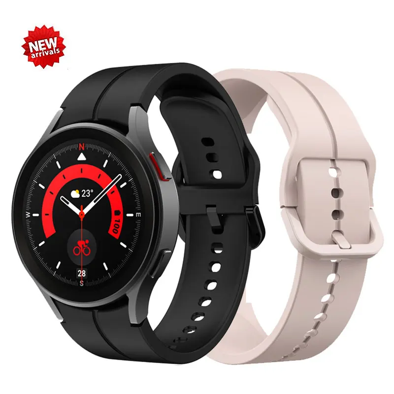 Smartwatch Band for Galaxy Watch 4 Classic Sport Bracelet 42 46mm Silicone Strap for Samsung Watch 4 samsung Watch 5 Pro 45mm