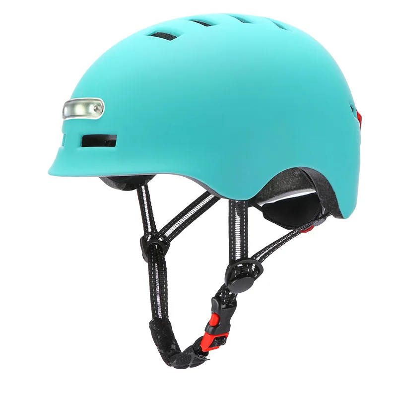 Smart Led Warning Flash Riding Scooter Helmet With Light for Electric Scooter Bike Bicycle Helmet E-Bike