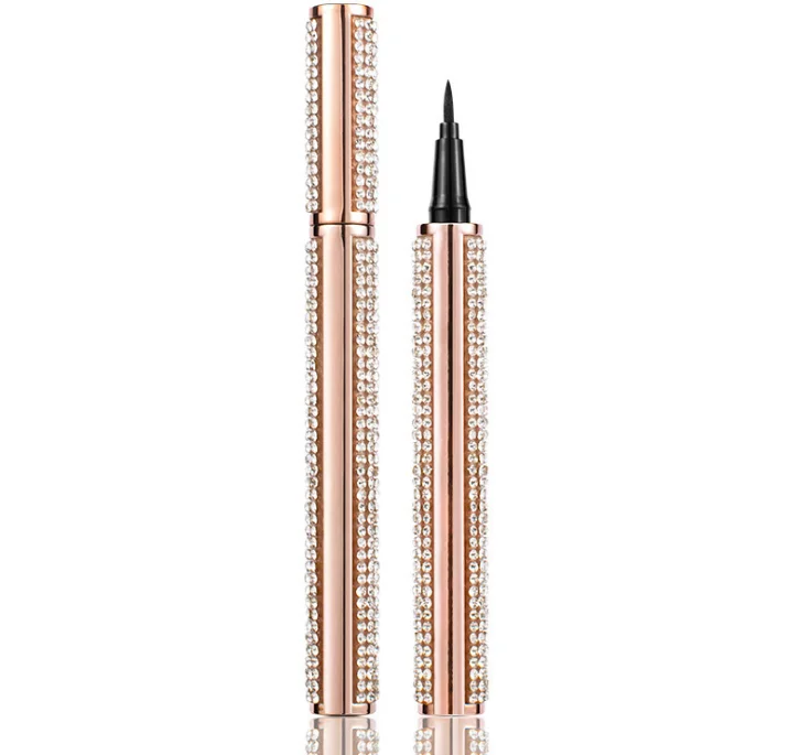 

New foreign trade eyeliner easy to remove makeup eyeliner waterproof sweat diamond eyeliner, Black color
