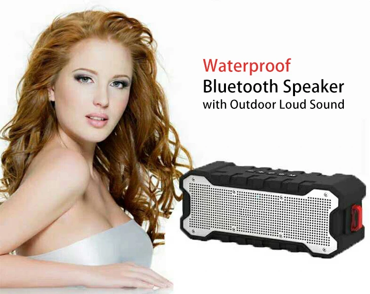 Hot Sale Portable Stereo Waterproof IPX7 BT Subwoofer Deep Bass Outdoor Wireless Speaker With Big Capacity Battery - ANKUX.COM