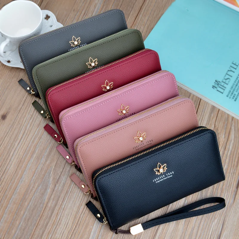 

2019 most popular fashion brand names women wallet cell phone case
