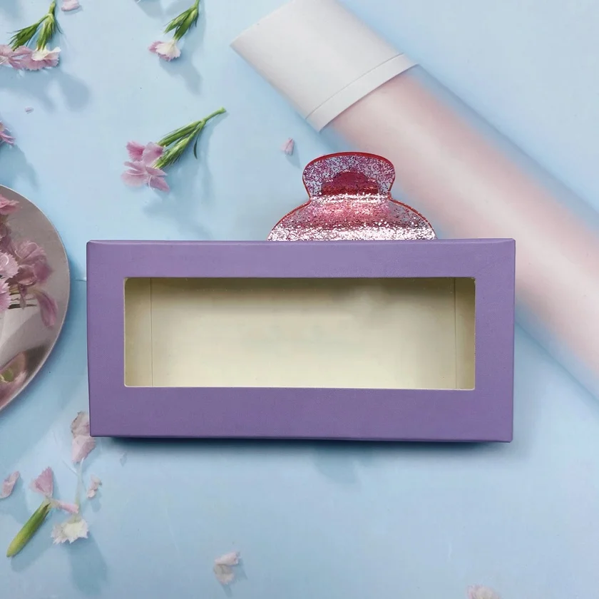 

Lash Box Purple Custom Wholesale False Eyelash Packaging Box