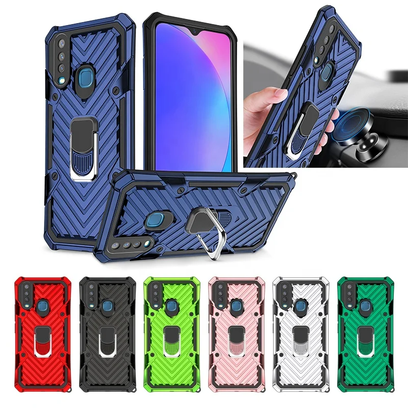 

Luxury Design Accessories TPU PC 2 in 1 Magnetic Adsorption with Kickstand Mobile Phone Case for VIVO Y17, Black, red, rose gold, silver, army green, blue, green