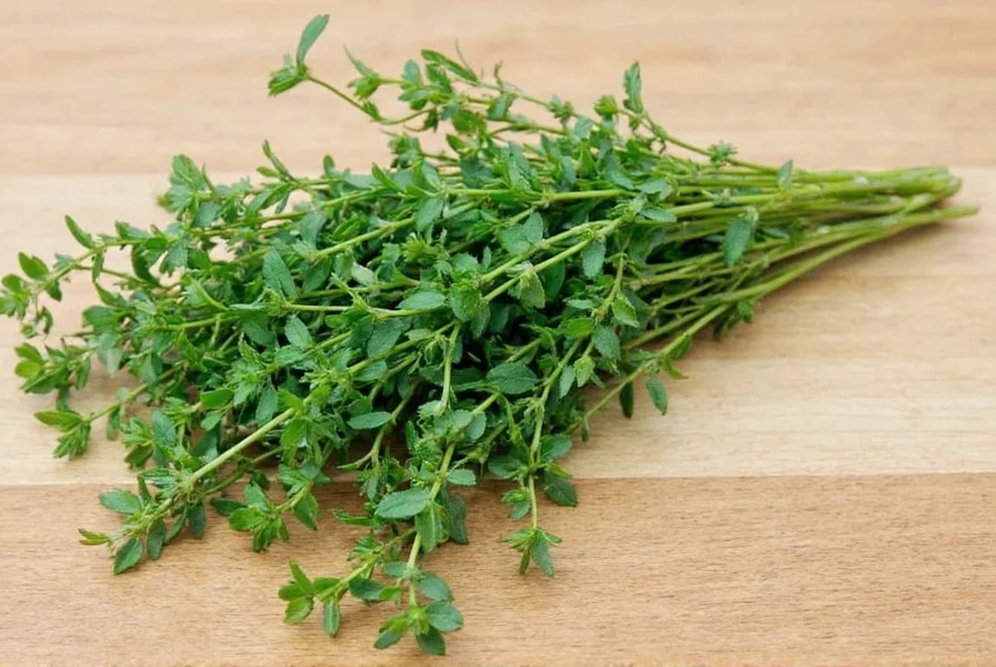 Various organic thyme products