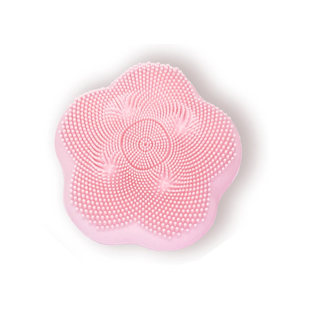 

Ultrasound Skin Care Beauty Equipment Home Facial Deeply Clean Soft Silicone Facial Cleansing Brush, Pink/white/customization