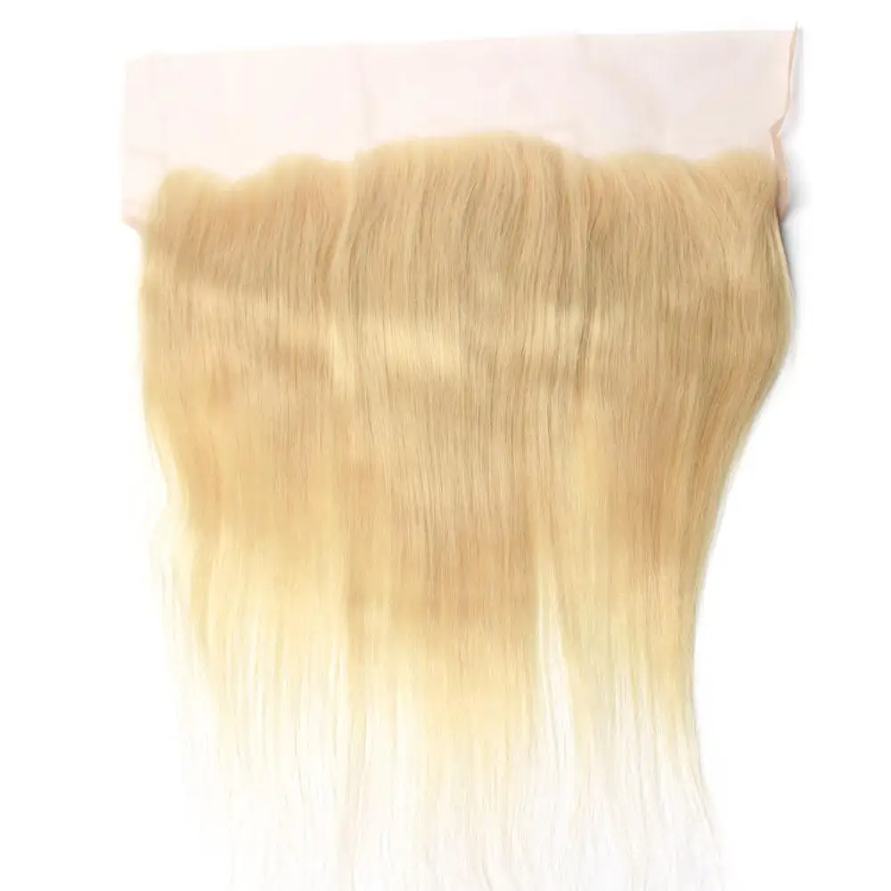 

Spicyhair Blonde #613 Indian Silky Straight 13x4 HD Film Lace Frontal 100% Top Quality Remy Human Natural Hair Line.