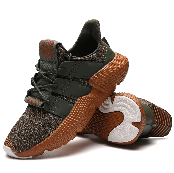 

New arrivals wholesale fashion leisure fitness flynit yezzy chaussures hommes men's casual sport running sneaker shoes