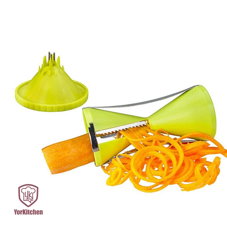 

Vegetable Spiral Slicer Peeler With 4 Blade Veggie Julienne Handheld Vegetable Slicer