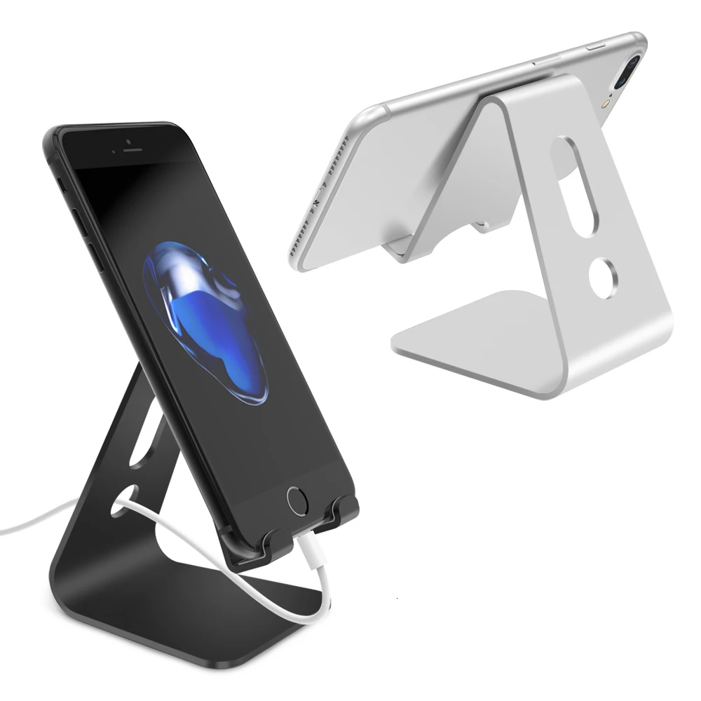 

OEM wholesale Higher Quality Durable Portable Holder Desktop phone tripod stand for Smartphone, Silver