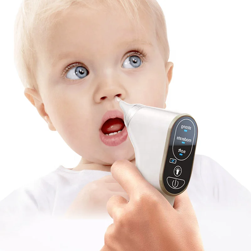 

New Wholesale hospital grade electric kids nose cleaner baby care product baby nasal aspirator for vacuum, White