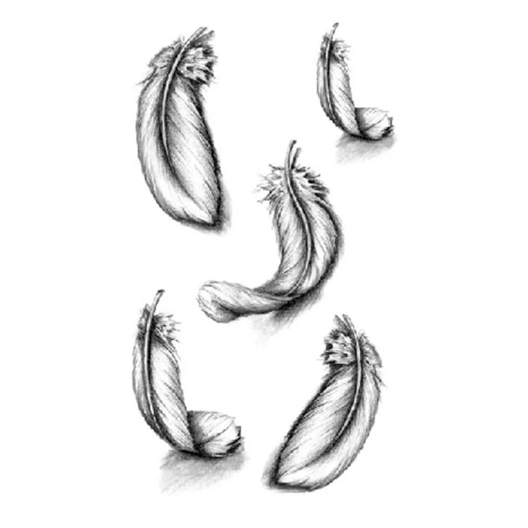 

OEM Special Price temporary feathers wings tattoo sticker, Cmyk