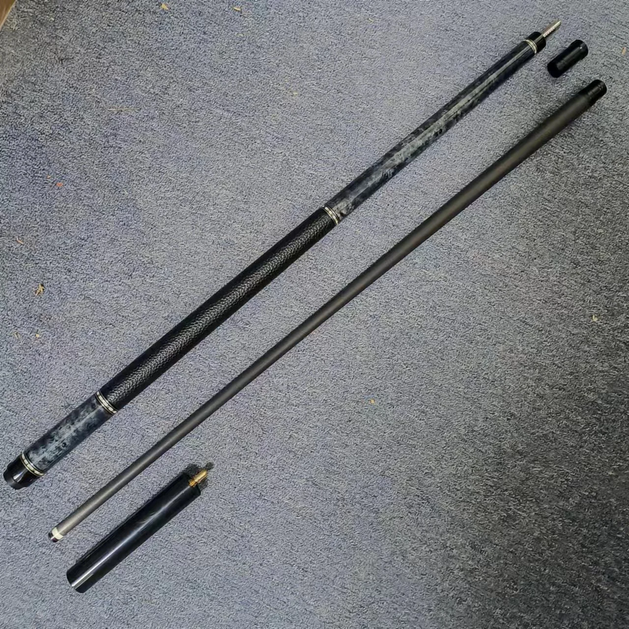 Newest M10 Grey Color Carbon Fiber Shaft  12.5mm/11.5mm 1/2 Billiard Pool Cue With Extension