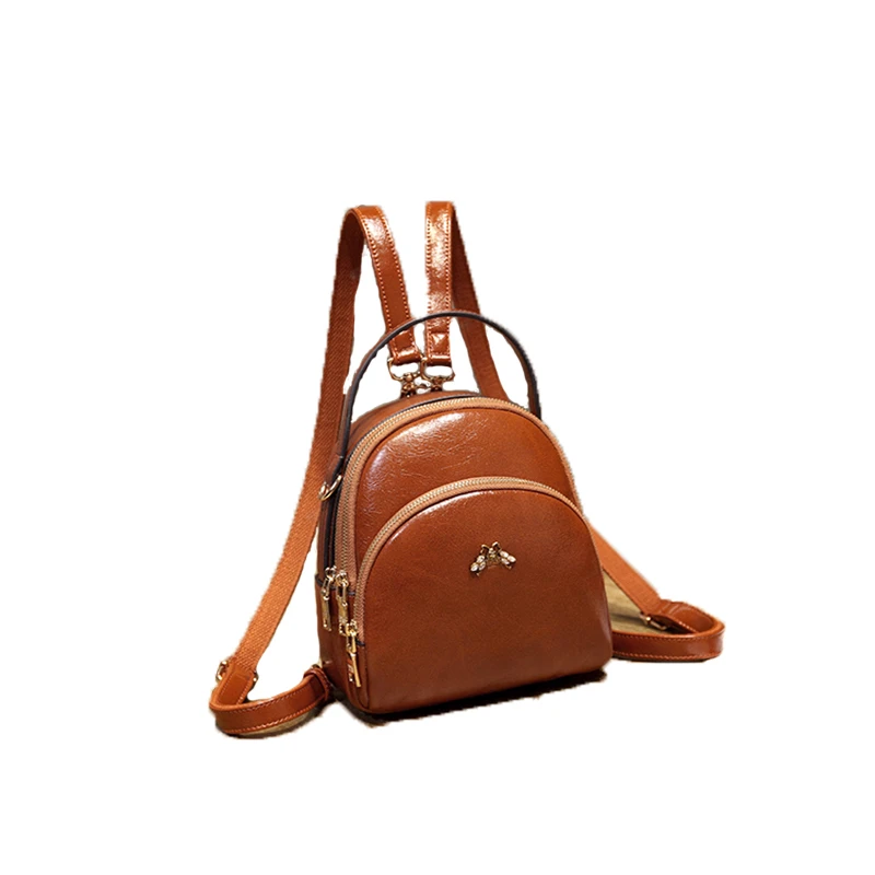 

mochilas PU 2021 High Quality Vintage Leather Women Backpack Small Shoulder Bag Backpack Mochila Feminina Bolsa Bolsos Mujer Back Pack