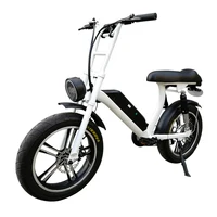 

10.4ah lithium battery 48v 500w super power hp-e 73 full suspension fat tyre two seater adult electric bike ebike with foot rest