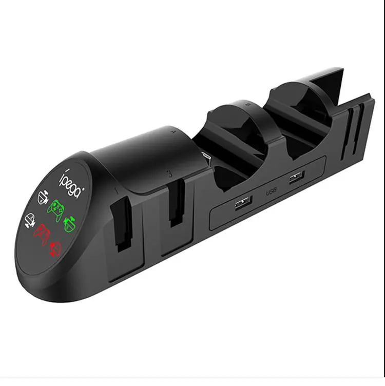 

Game handle PG-9187 USB 6 in one seat charger For Switch Joy-Con PS4 NS