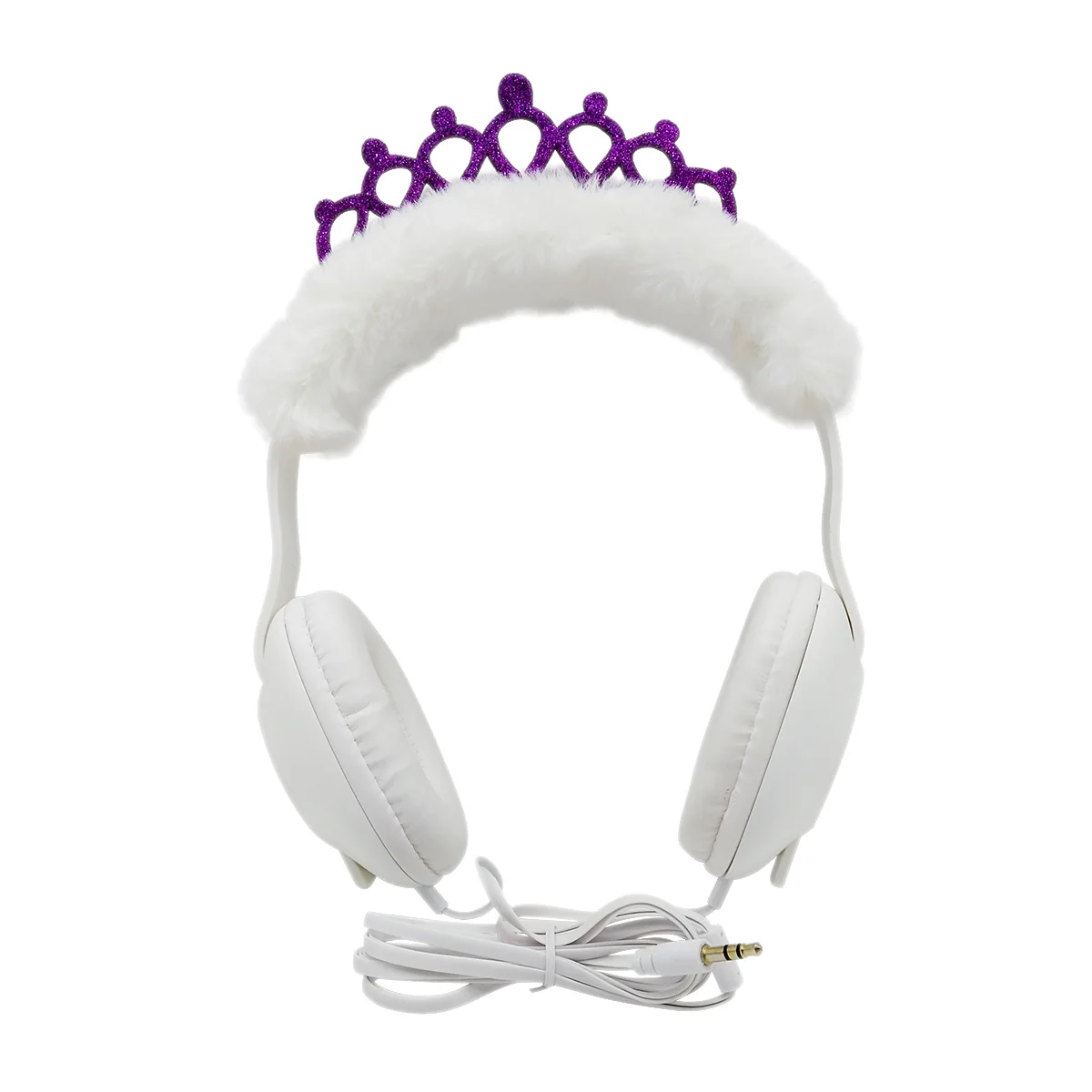 Fashion Fluffy Crown Stereo Earmuff Headphones For Winter Warm Plush Headphones Buy Earnuff