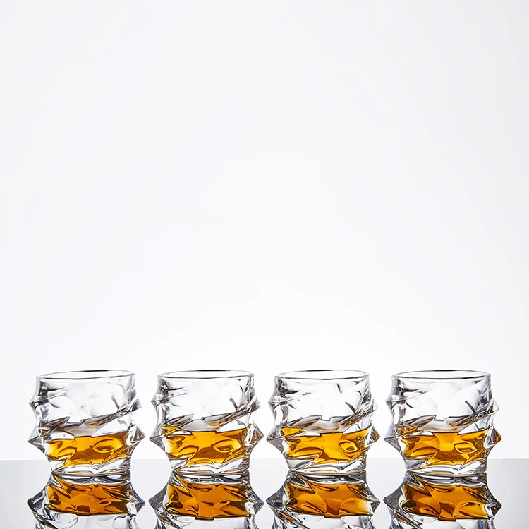 
Irregular shape whiskey / bourbon / vodka / xo glass 