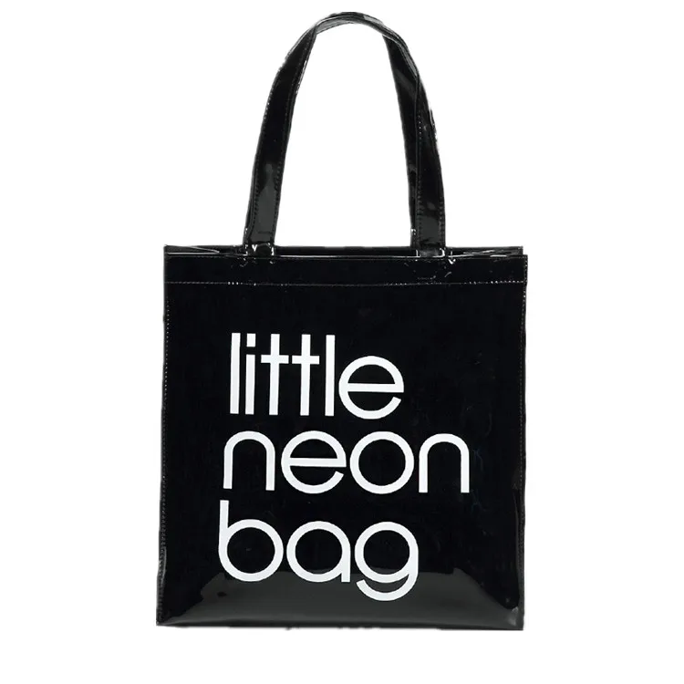 

Custom Logo Fashion Handbag Waterproof Transparent PVC Neon Tote Bag for Beach Shopping Stadium, Accept custom made