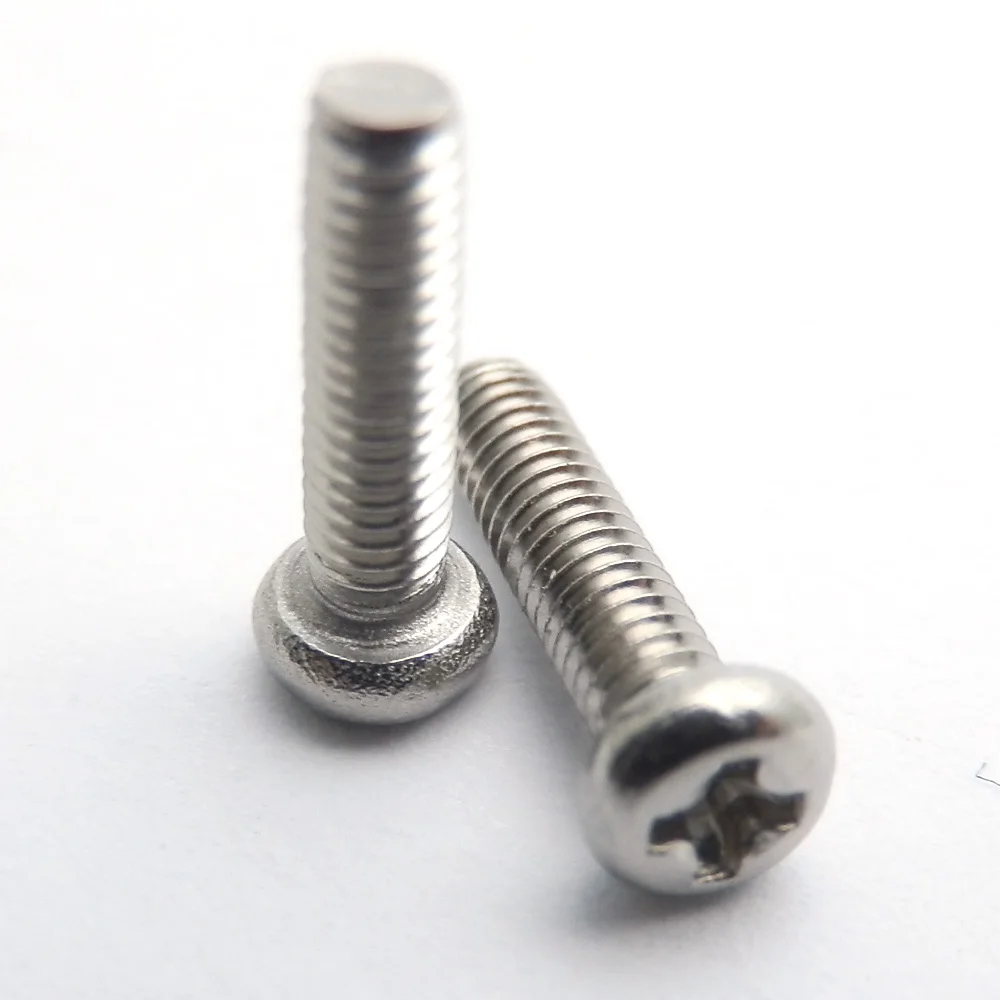 M1/M1.6 304 Stainless Steel Phillips Cross Pan Head Electronic Small Screw GB818 