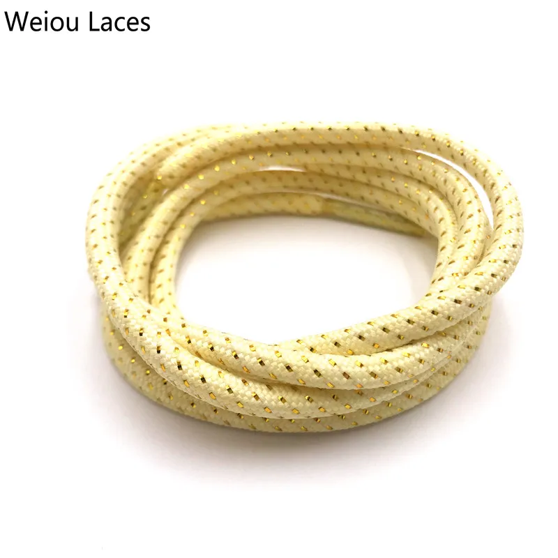 

Weiou Round Dot Shoelaces with Custom Logo for Sneakers Metallic Shoestring for Hoodies Dropshipping
